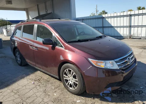 2012 Honda Odyssey Ex z USA, uszkodzony, nr VIN 5FNRL5H43CB093511